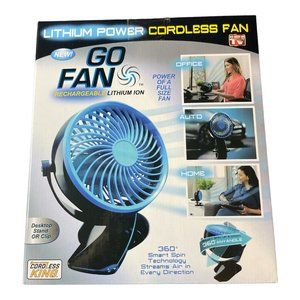 Fan cooling portable Rechargeable Cordless Lithium Ion Fan 360 Angle